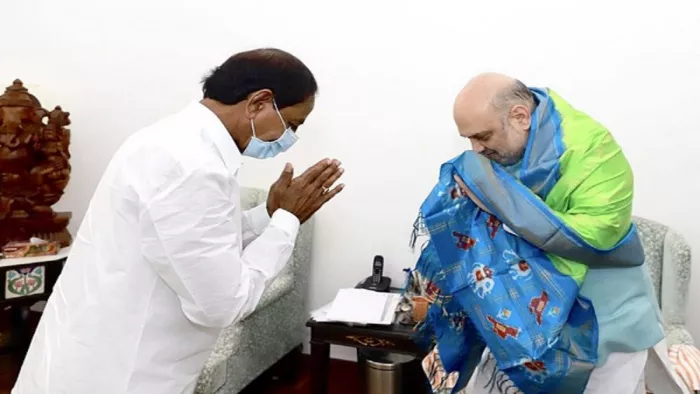 Telangana News: केंद्रीय गृह मंत्री अमित शाह व सीएम केसीआर (फाइल फोटो)