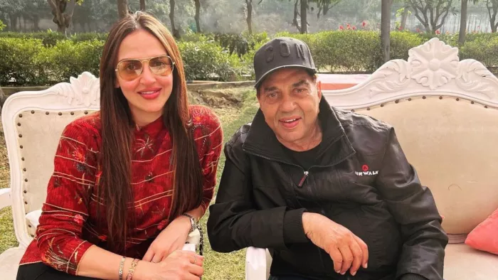 Esha Deol and Dharmendra, Photo Credit Instagram