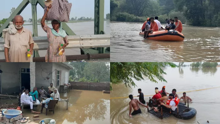 बाढ़ प्रभावितों में डर का माहौल, कई गांवों में नहीं पहुंच रही किश्ती; गर्भवती महिलाएं परेशान