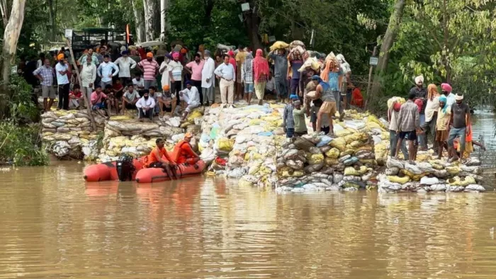 गुरदासपुर से राहत की खबर, धुस्सी बांध पर बनी 300 फुट की दरार भरने का 90 फीसदी काम पूरा