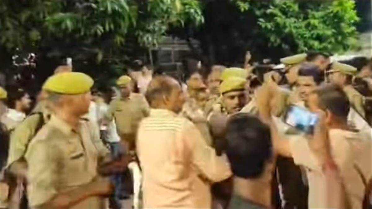 dispute over hanuman temple land allegations against minister in deoria news