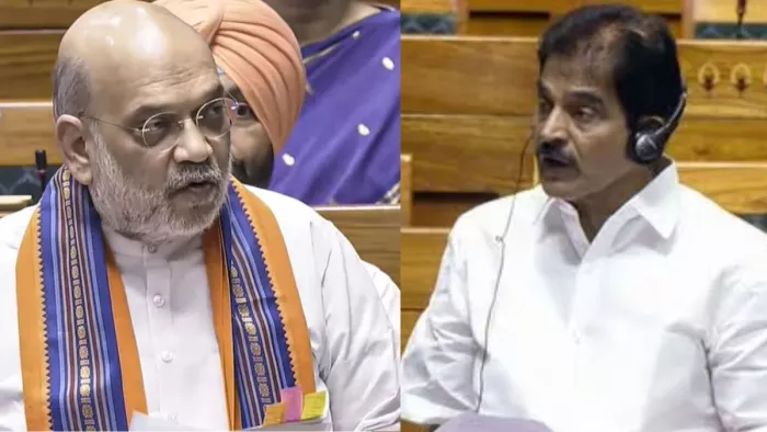 अमित शाह और केसी वेणुगोपाल में तीखी बहस- (पीटीआई)