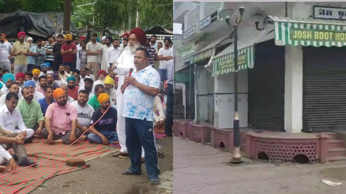dera baba nanak shopkeepers protest against murder of shopkeeper ravi dhillon gangster shera mann claims responsibility