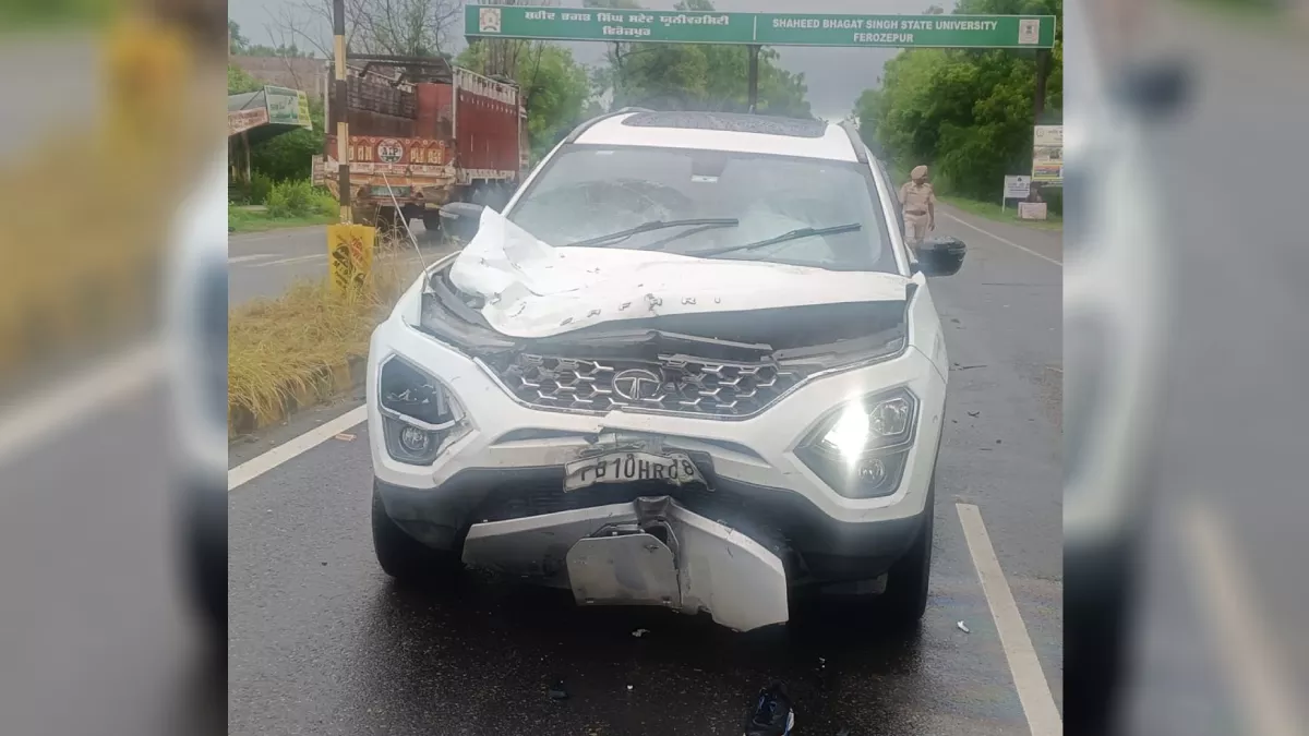 फिरोजपुर में दर्दनाक हादसा, कार की टक्कर से बाइक सवार युवक की मौत; दो घायल