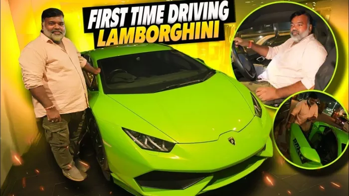Rajesh Driver ट्रक ड्राइवर Rajesh Rawani पर दौड़ाई Lamborghini, पहली बार स्पोर्ट्स ...