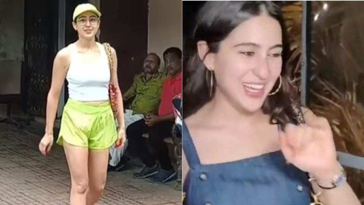 sara ali khan brutally trolled for her gym look video in crop top and shorts troll says aaj drink karna bhul gayi amid viral drunk video