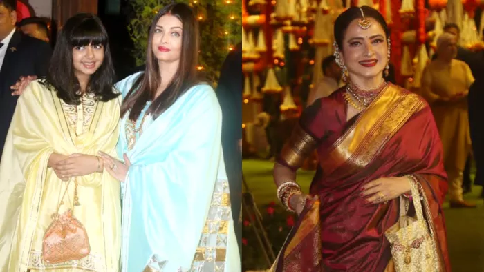 Aishwarya Rai Bachchan, Aaradhya Bachchan & Rekha At Ambani's Ganesh Chaturthi Celebration