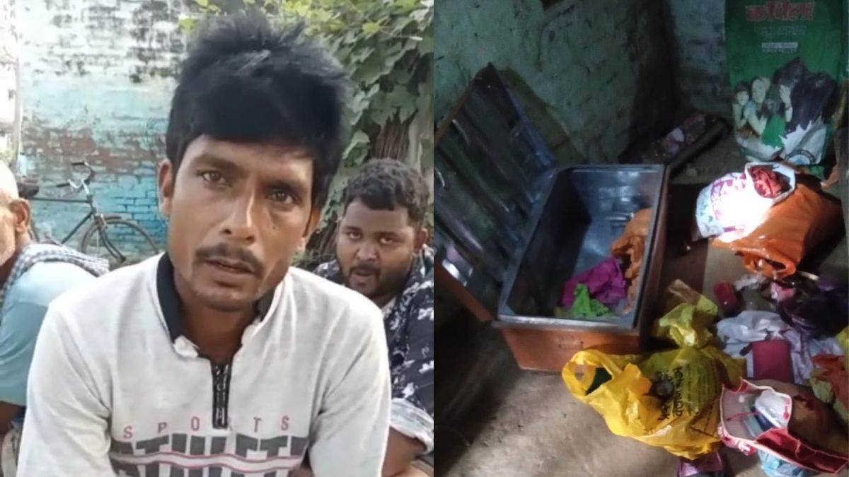 in lucknow three robbers robbed jewelery worth lakhs from farmer by tying his hands and legs and holding knife to his neck