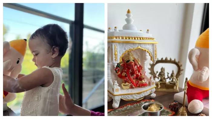 Priyanka Chopra share Malti Mary Jonas Photo celebrating Ganesh Chaturthi 2023 in Los Angeles