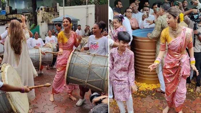 शिल्पा शेट्टी ने धूमधाम से मनाया गणपति विसर्जन का जश्न (Photo Credit-instagram)