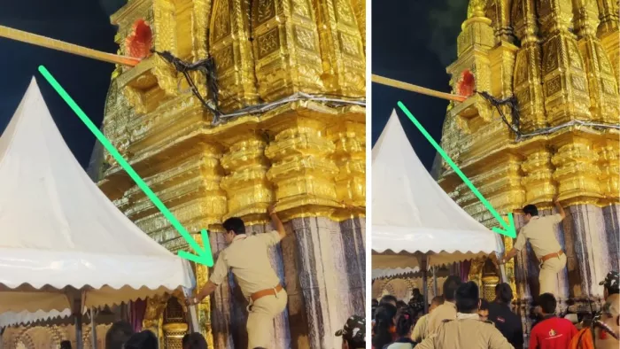 श्रीकाशी विश्वनाथ धाम के गर्भगृह के ऊपर शार्ट सर्किट। जागरण