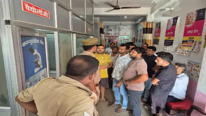 प्राइवेट अस्पताल में प्रसव के दौरान शिशु की मौत।