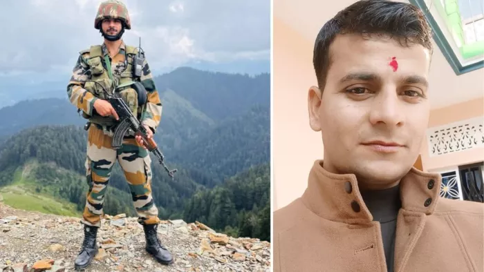 किश्तवाड़ में बलिदान हिमाचल प्रदेश का जवान बलदेव चंद।