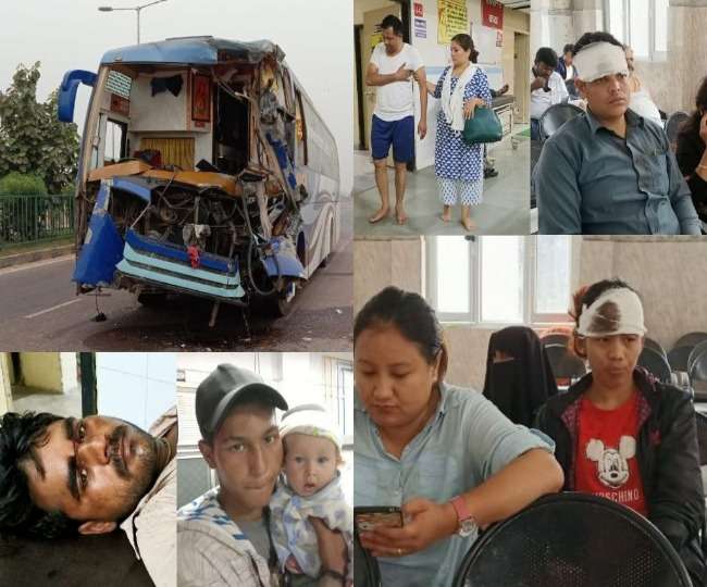नेपाल से दिल्‍ली जा रही स्‍कैनिया बस की ट्रक से भीषण टक्‍कर, दो दर्जन से ज्‍यादा घायल Lucknonw News
