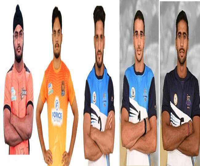 प्रो कबड्डी लीग में भाग लेने वाले एलपीयू के पांच खिलाड़ी।