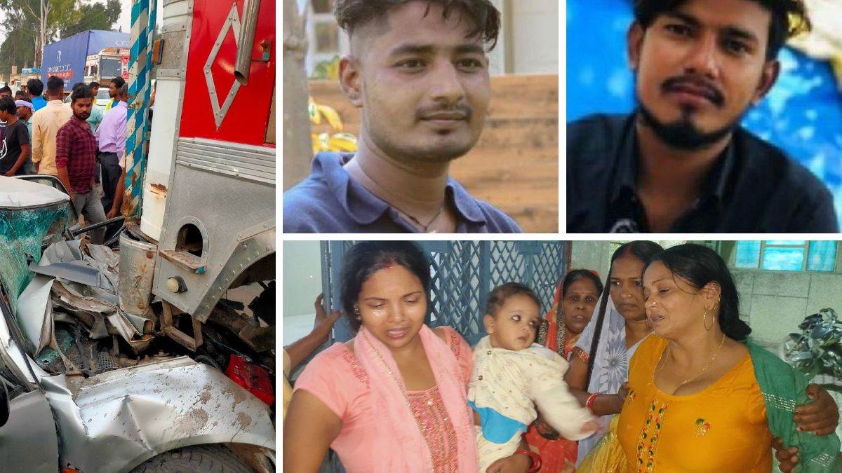 three youths died in car accident collision with truck in farrukhabad on etawah bareilly highway