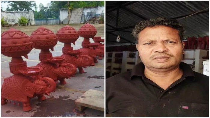 Diwali 2022: छत्तीसगढ़ के शिल्पकार अशोक चक्रधारी ने अनोखे दीये तैयार किए हैंं