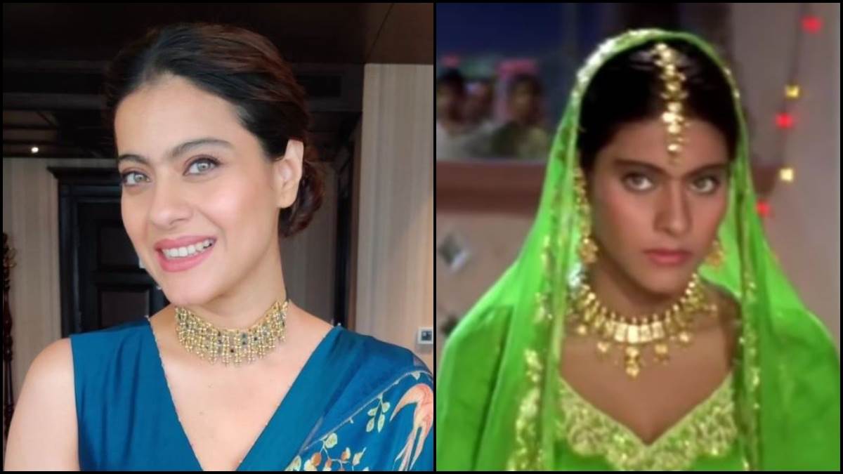 28 years of ddlj kajol dressed as simran to celebrate 28 years of kajol shahrukh starrer blockbuster dilwale dulhania le jaenge