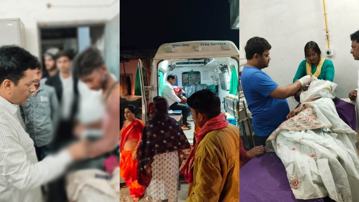 bihar gas cylinder explodes while filling air in balloon at chhath ghat in chanpatia nine people injured condition of two is serious
