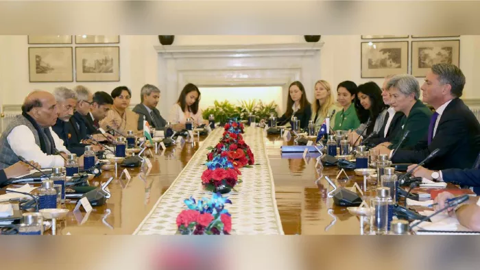भारत और ऑस्ट्रेलिया के बीच दूसरी टू प्लस टू वार्ता (फोटो: एएनआई)