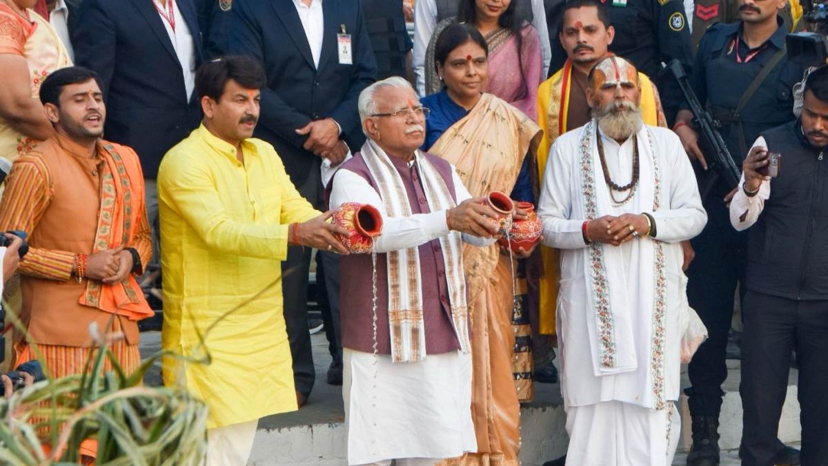 chhath puja 2023 cm manohar lal announces construction of 3 chhath puja ghats in panipat