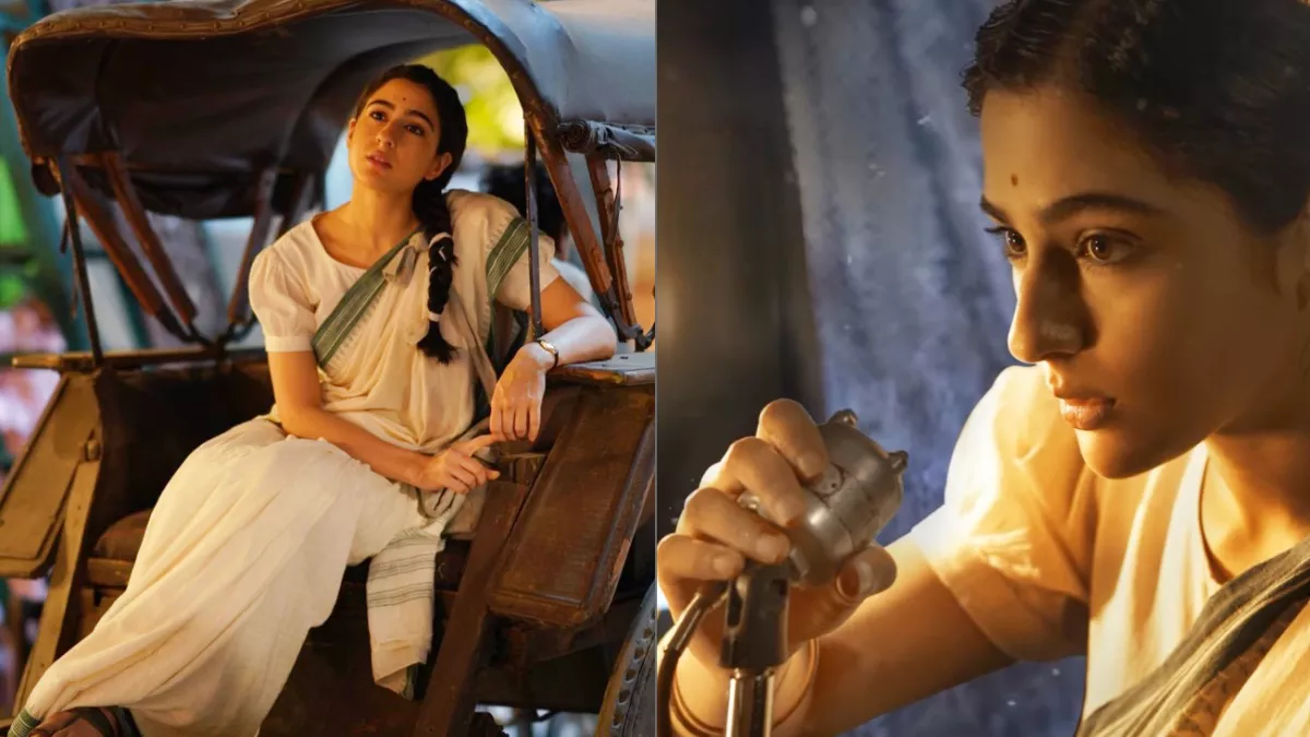 Sara Ali Khan के लिए खास रहा IFFI 2023 का मंच, एक्ट्रेस ने रिलीज किया 'ऐ वतन मेरे वतन' का मोशन पोस्टर - Sara Ali Khan releases Ae watan mere watan motion