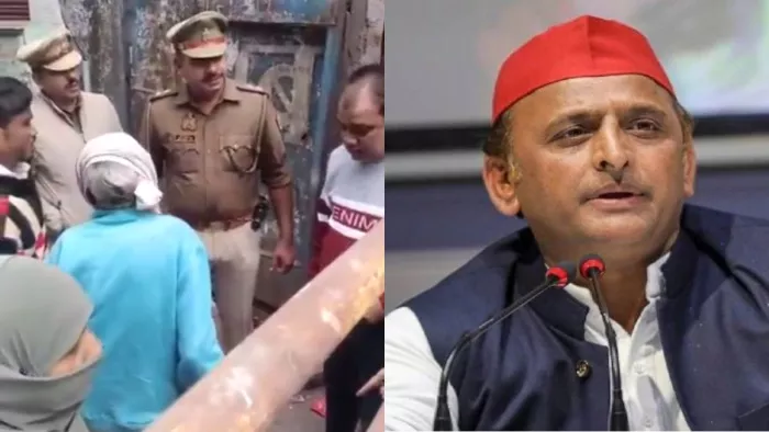 अखिलेश की पोस्ट के बाद चुनाव आयोग ने दो दारोगाओं को किया निलंबित