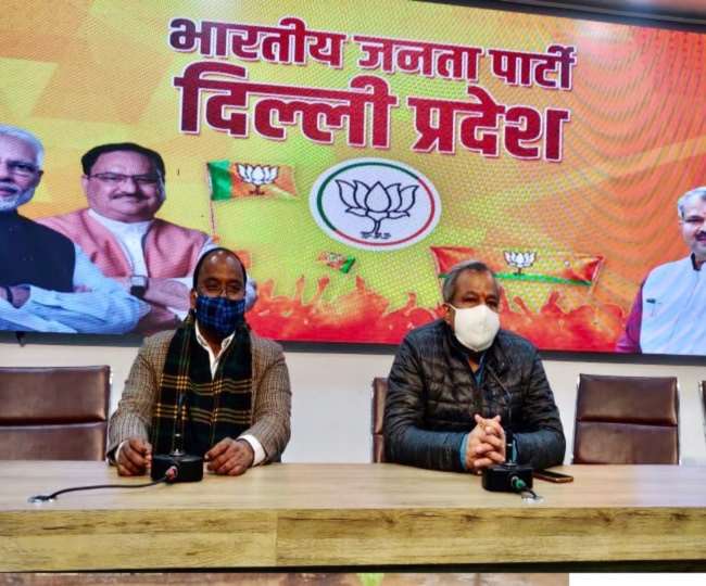 पार्टी पदाधिकारियों के साथ मीटिंग करते आदेश गुप्ताः सौ. दिल्ली भाजपा ट्वीटर