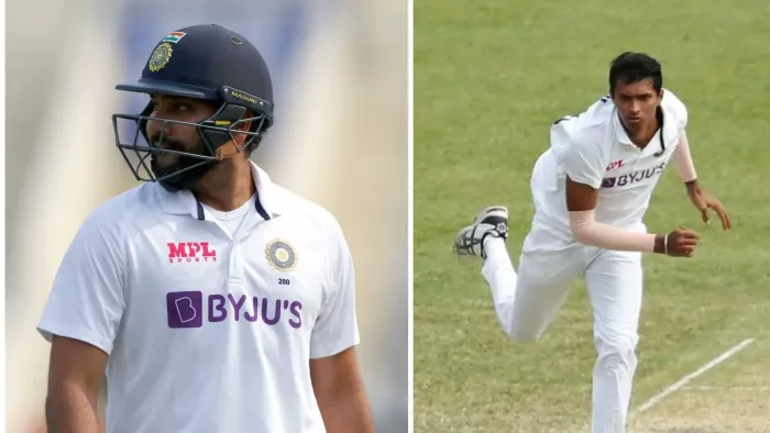 रोहित और नवदीप सैनी दूसरे टेस्ट मैच से बाहर। फोटो- BCCI