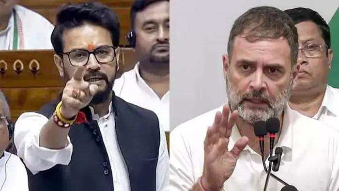 अनुराग ठाकुर बोले- यह वही राहुल जिन्होंने फाड़ा था अपनी ही सरकार का अध्यादेश (फोटो- सोशल मीडिया)