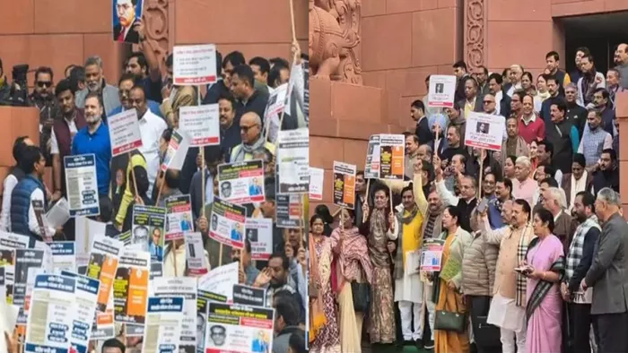आंबेडकर विवाद पर आज देश में प्रदर्शन करेगी कांग्रेस; राहुल गांधी को घेरेगी भाजपा (फोटो- एएनआई)