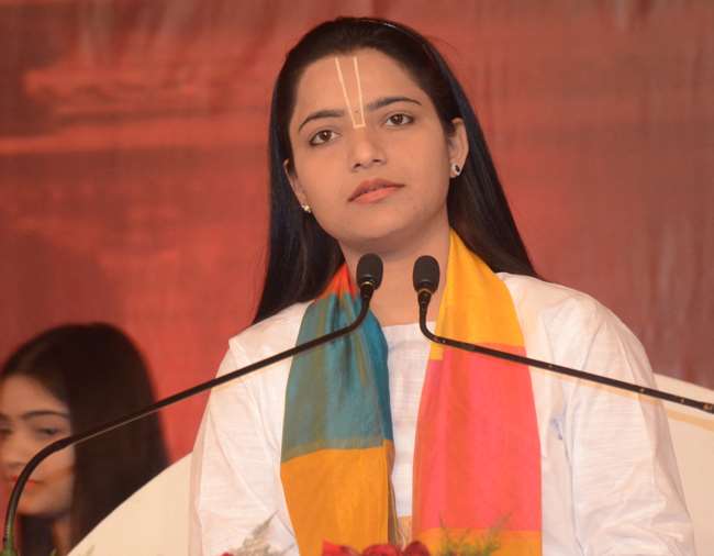 भागवत कथा में भारतीय धर्म और संस्कृति का समावेश, बोलीं कृष्ण प्रिया-शुद्ध मन से करें कथा श्रवण Bhagalpur News