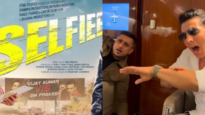 Selfiee: Akshay Kumar and Honey Singh recreate Kudi Chamkili in a private jet, watch video