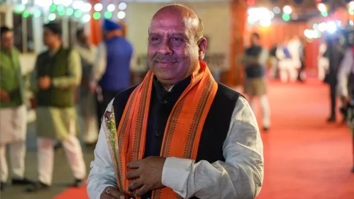 भाजपा नेता विजेंद्र गुप्ता ने आम आदमी पार्टी पर निशाना साधा है। फोटो -