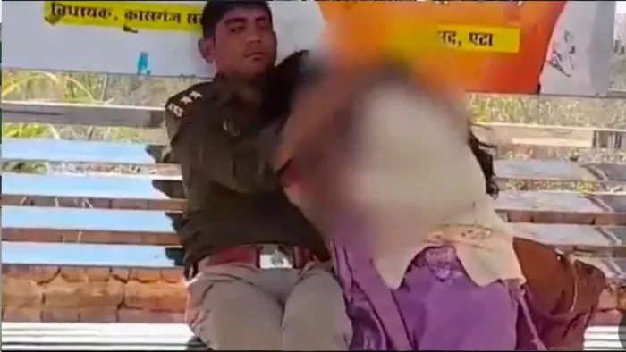 सोशल मीडिया पर दरोगा का वीडियो हुआ वायरल।- वीडियो ग्रैब