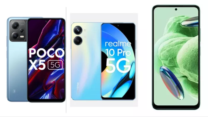 Mid Budget 5G Smartphone Under 20k Poco X5 Realme 10 Pro, Pic Courtesy- Flipkart