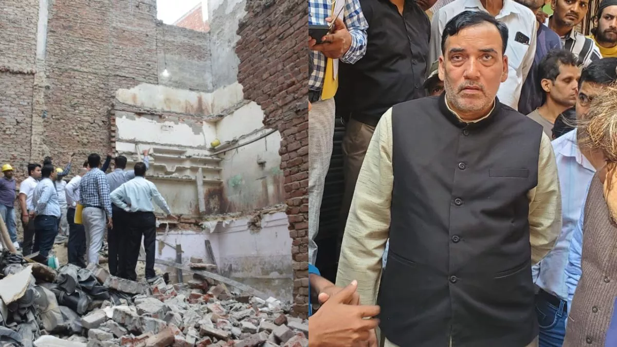 Delhi Building Collapse: कबीर नगर में मकान ढहने से दो की मौत, घटनास्थल पर पहुंचे दिल्ली के मंत्री गोपाल राय