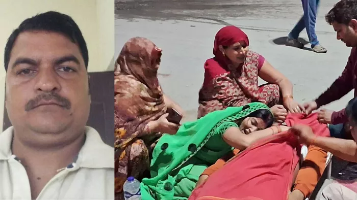 Gorakhpur News घटना के बाद रोते बिलखते परिजन।