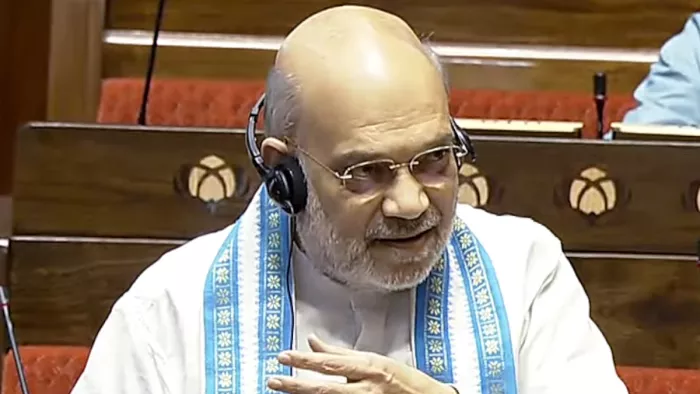 राज्यसभा में गृह मंत्री के कामकाज पर चर्चा। ( फोटो- एएनआई )