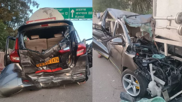 ट्रैफिक खुलने के बाद शंभू बॉर्डर पर बड़ा हादसा। फोटो जागऱण