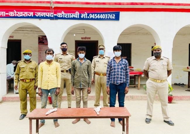 three go smugglers arrested in encounter 30 bulls recovered