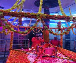 मां अलोपशंकरी मंदिर के पालने को पुष्प व चुनरी से सजाकर मइया के सिद्धिदात्री स्वरूप का पूजन किया गया।