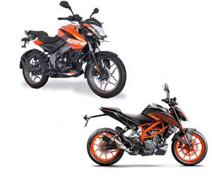 Bajaj Pulsar NS 125 और KTM 125 Duke का कम्पैरिजन