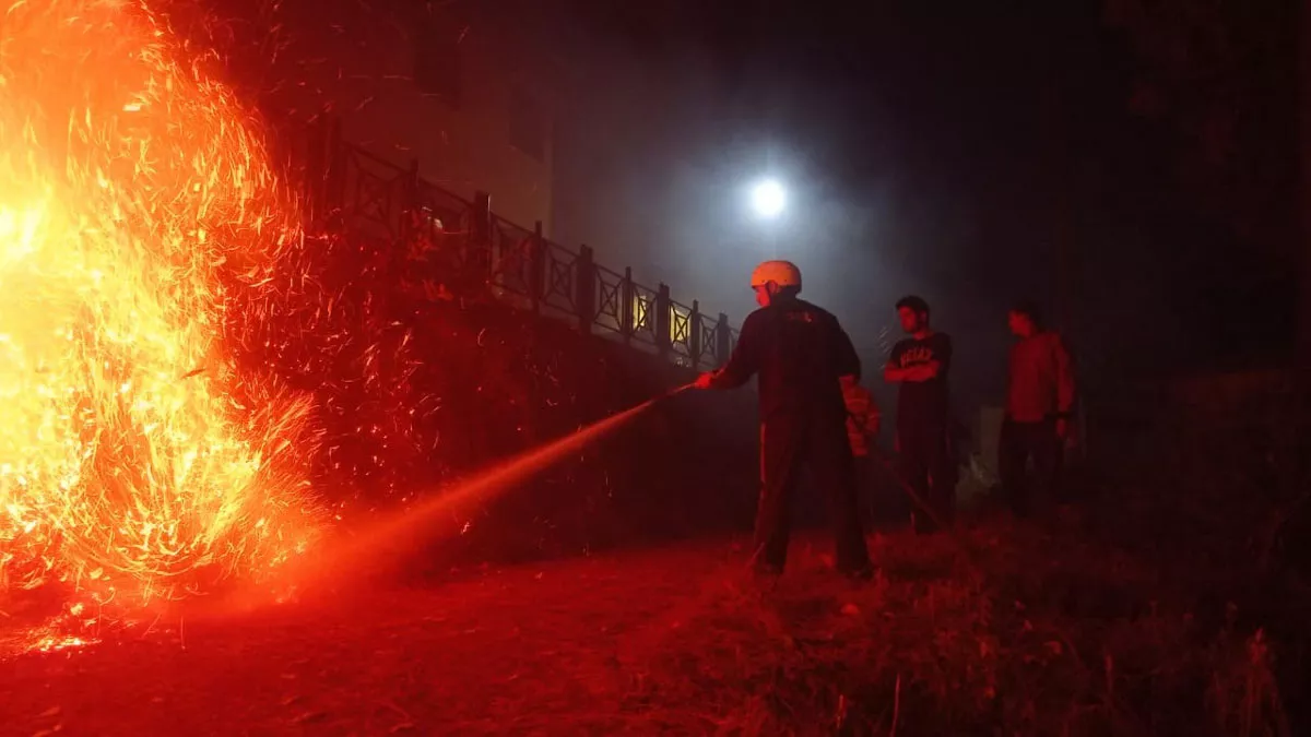 Forest Fire: नैनीताल में आबादी क्षेत्र तक पहुंची आग, ग्रामीणों की नींद उड़ी; तीन दिन से धधक रहे जंगल