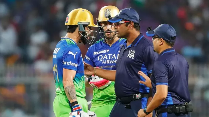 विराट कोहली ने अंपायर से की बहस। फोटो- BCCI