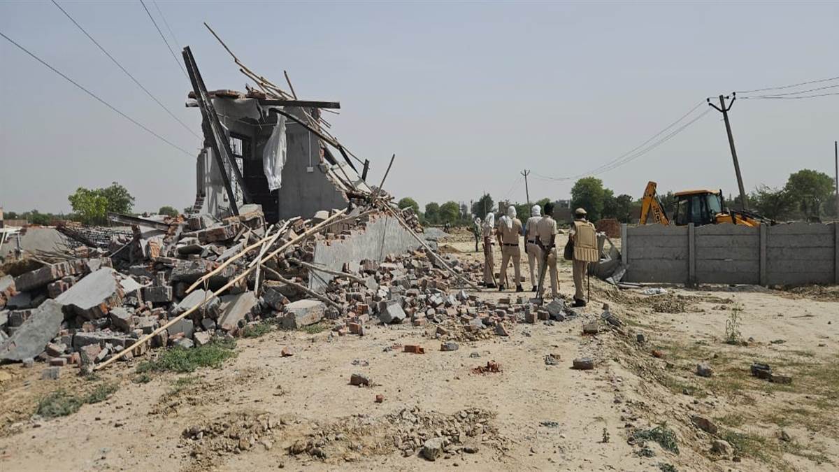 ncr palwal illegal colonies demolished in dhaulagarh and panchvati road