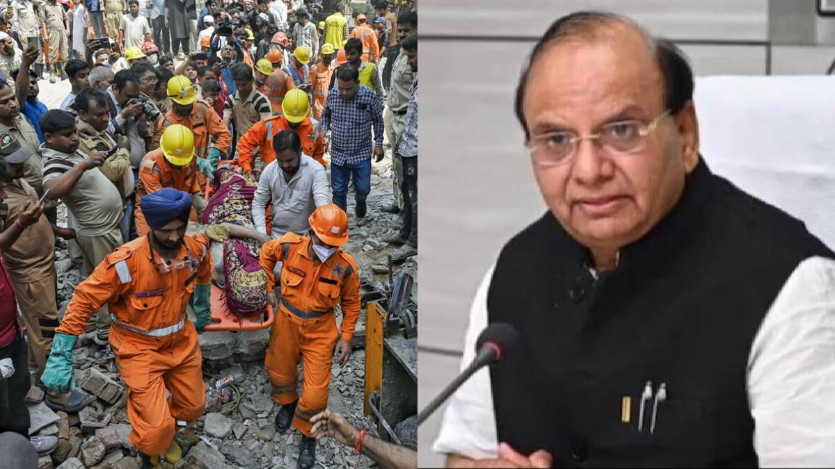 ncr mustafabad building collapse lg orders magistrate inquiry