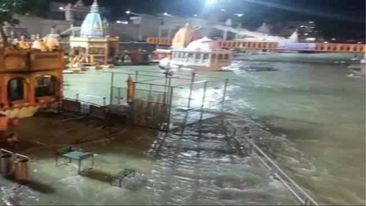 Haridwar News: अचानक हरकी पैड़ी के घाटों पर आया जल, मची अफरा-तफरी