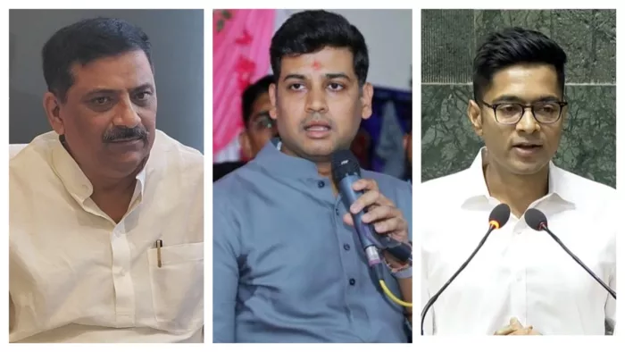 बीफ्रिंग मीटिंग में संजय झा, शिवसेना के श्रीकांत शिंदे और अभिषेक बनर्जी हुए शामिल (फोटो- एक्स)