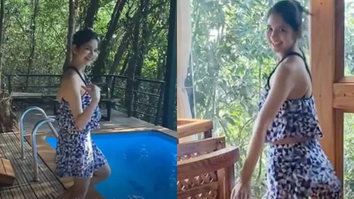 salman khan film bajrangi bhaijaan munni aka harshaali malhotra pool dance video viral. Photo Credit- Instagram